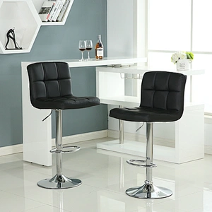Kitchen Island modern adjustable bar stool wood with swivel