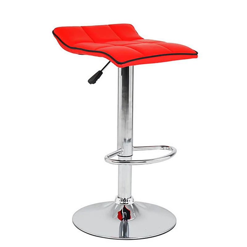 Wholesale Cheap Modern Pu Seat Adjustable High Metal Bar Stool for Kitchen