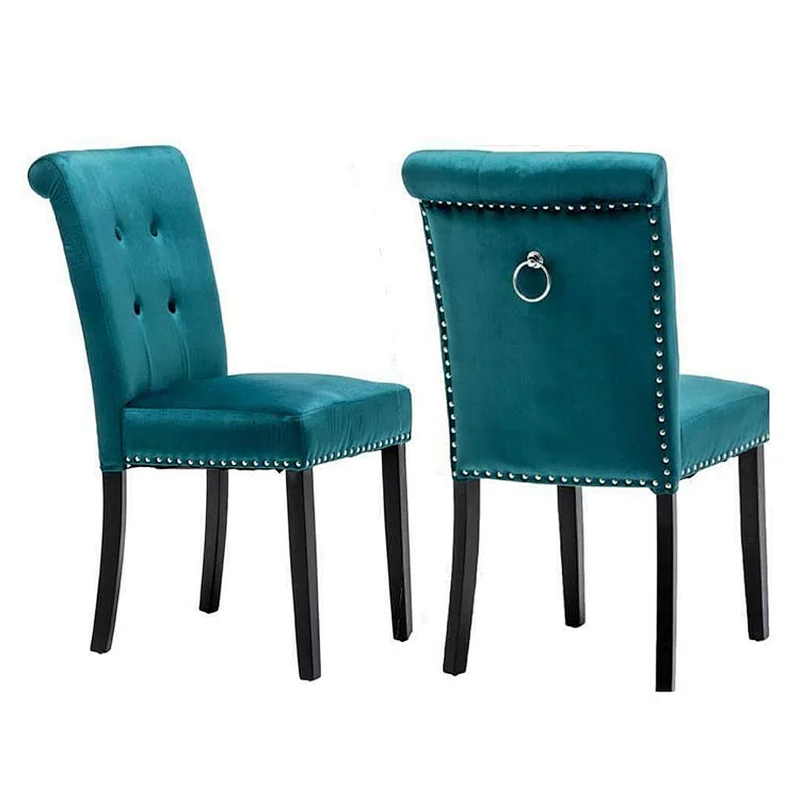 Modern hotel luxury dinning room velvet kitchen tufted dining chair