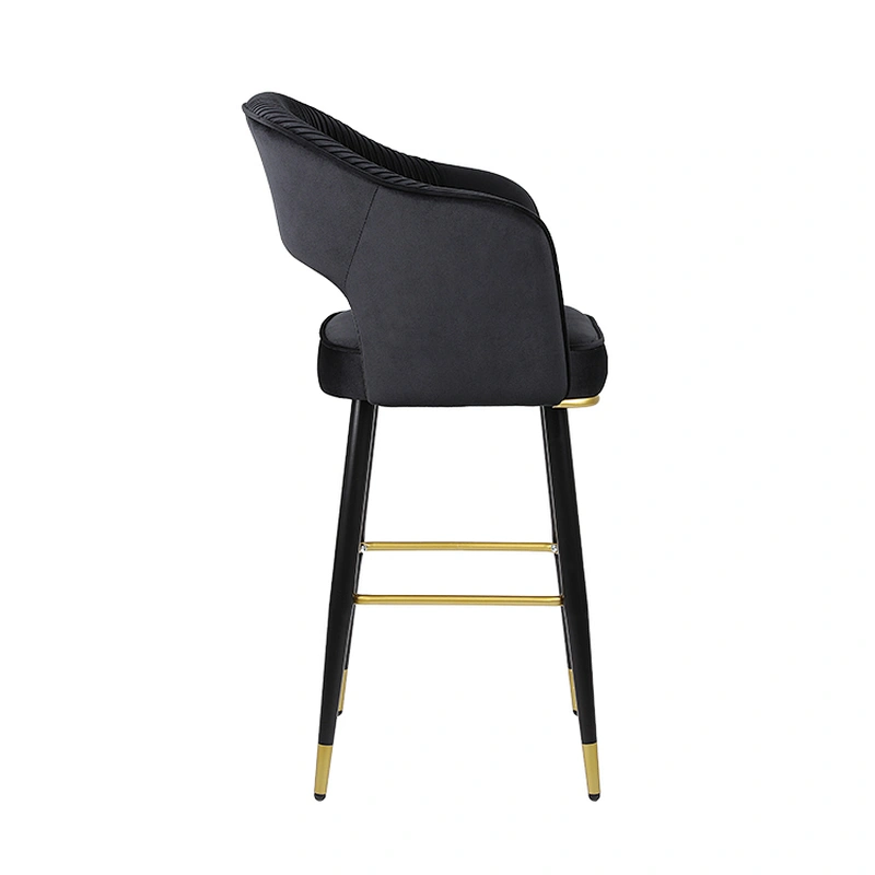 Bar stools High chairs Fashion modern furniture Velvet back high stools
