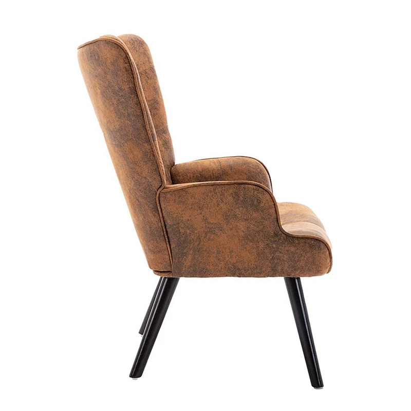 Reading Living Room Bedroom Waiting Room Accent Chair Vintage Wingback Chair  Mid Century Tall Back Desk Chair