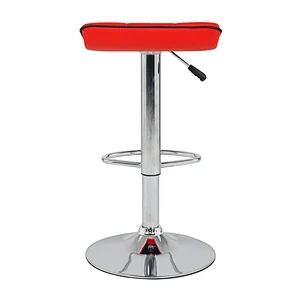 Wholesale Cheap Modern Pu Seat Adjustable High Metal Bar Stool for Kitchen