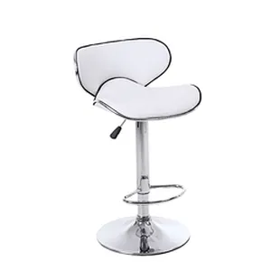 JIEMAX Design Fashionable Swivel leather cheap modern swivel pu bar chair and chrome high bar stool
