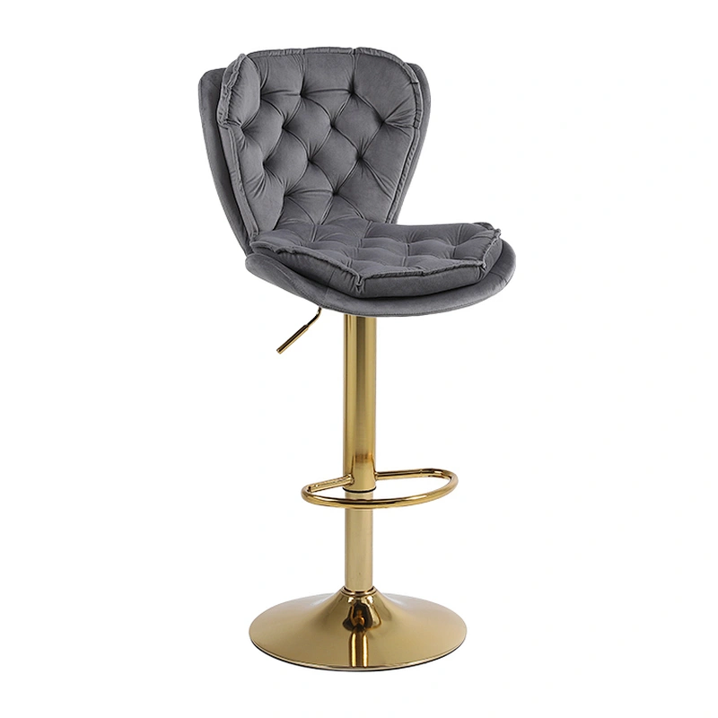 Home Modern Luxury Factory price wholesale fabric bar stool with back rest