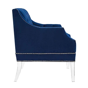 High Quality Upholstered Velvet Arm Chair Modern Design Accent chair Living Room Sofa Chair