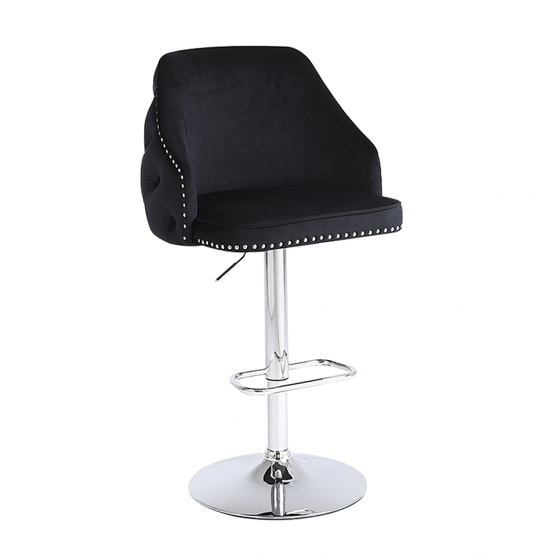 Wholesale modern luxury high back commercial bar stool