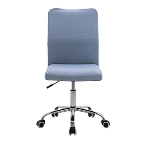 New designs blue arm less high back support Fabric office chair