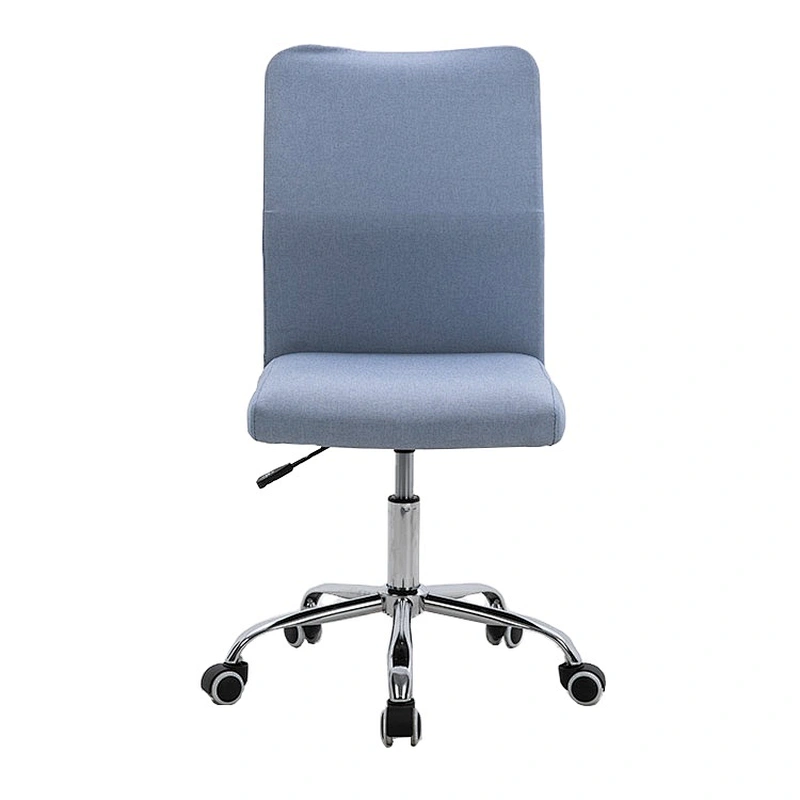 New designs blue arm less high back support Fabric office chair