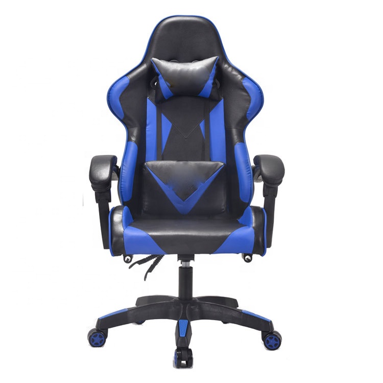 Custom Design cheap adjustable ergonomic massage Nylon Castor Nylon PP armrest customize embroidery logo rocking gaming chair