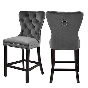 Nordic Antique Classical High Kitchen Counter height bar stools