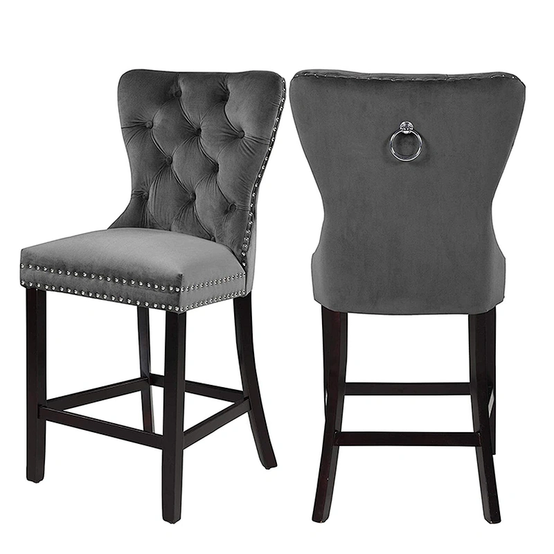 Nordic Antique Classical High Kitchen Counter height bar stools