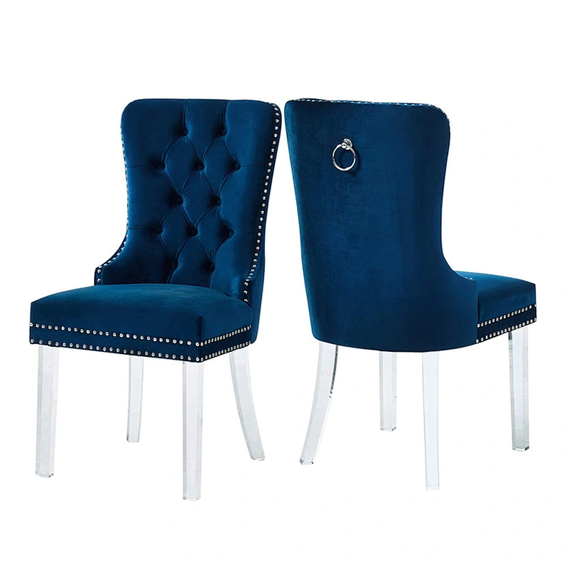 Wholesale Modern Elegant Velvet Upholstery Soft Fabric Dining Room Chair