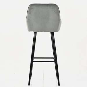 Traditional Industrial Sewing Seat luxury metal bar stools velvet