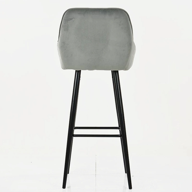 Traditional Industrial Sewing Seat luxury metal bar stools velvet
