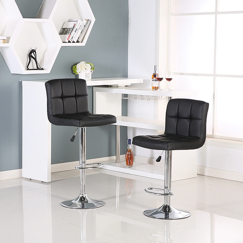 Kitchen Island modern adjustable bar stool wood with swivel