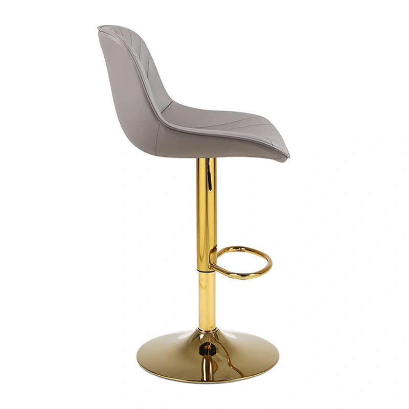 Chic Bar Stool with Sleek Lines and Plush Upholstery