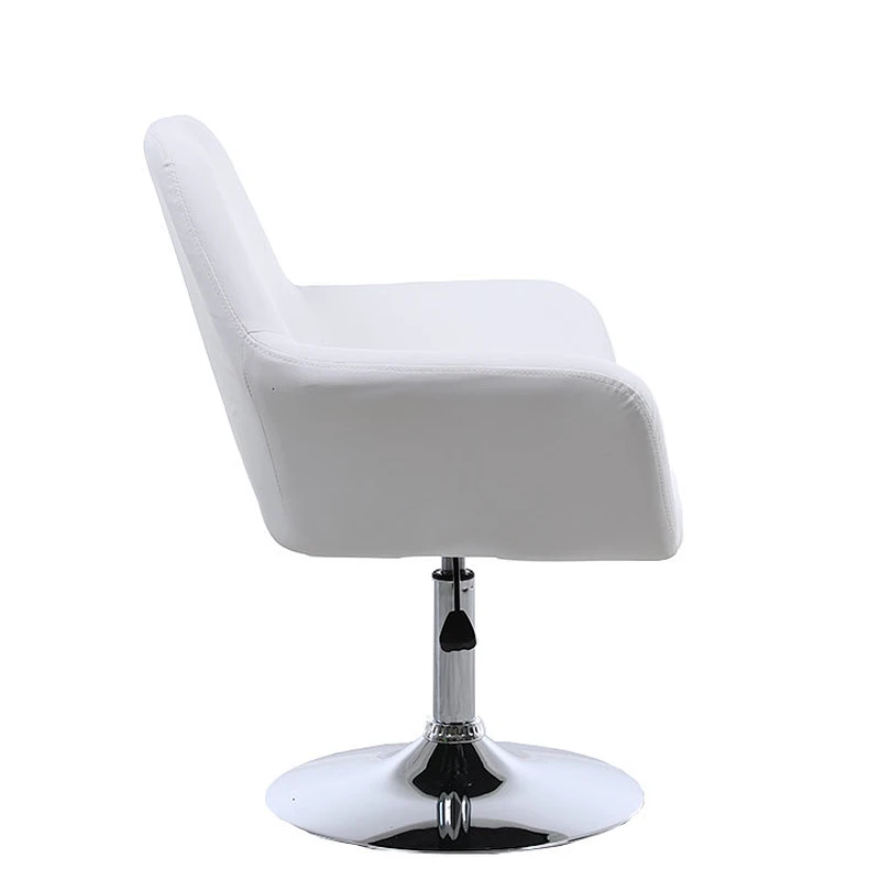 Most popular  salon furniture white Stainless Steel Barber salon Chairs