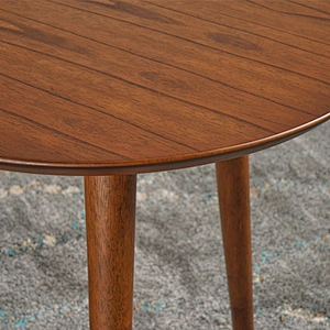 Solid Wood End Multi Nesting Side wooden round coffee table
