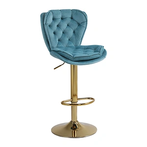 Home Modern Luxury Factory price wholesale fabric bar stool with back rest
