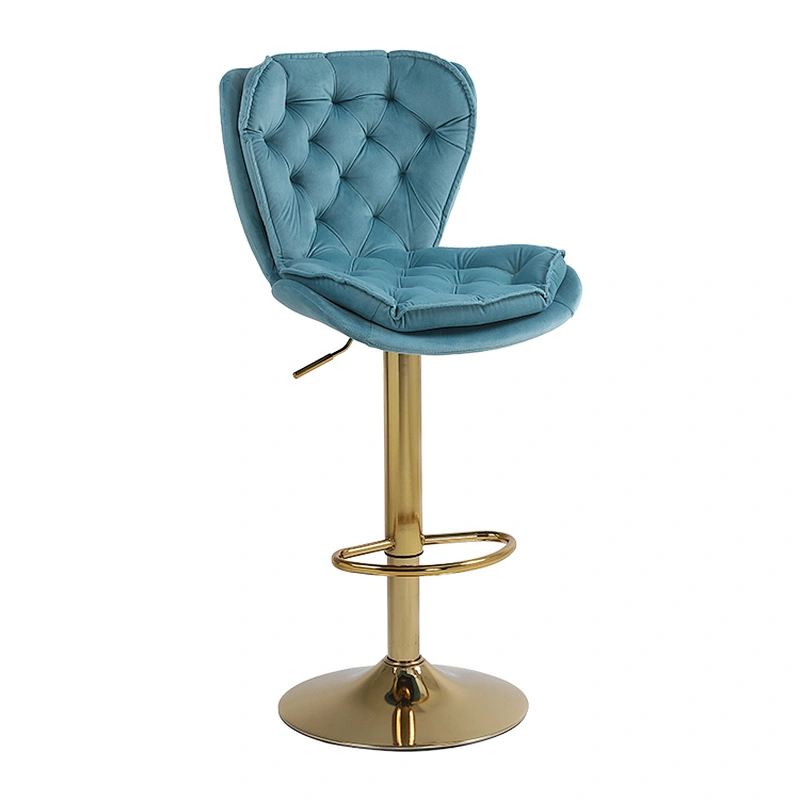 Home Modern Luxury Factory price wholesale fabric bar stool with back rest