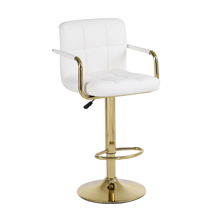 JIEMAX Cheap Furniture Bar Chairs Breakfast Colorful Leather swivel bar stool furniture