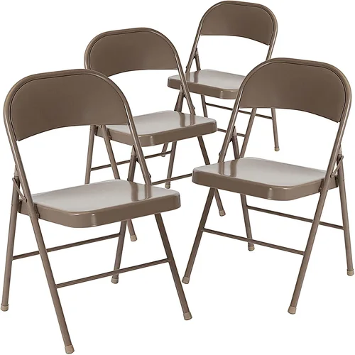 Cheap Metal Leather Seat Outdoor portable Folding Chair