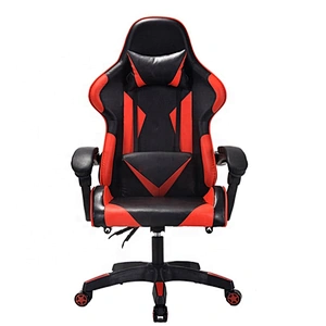 Custom Design cheap adjustable ergonomic massage Nylon Castor Nylon PP armrest customize embroidery logo rocking gaming chair