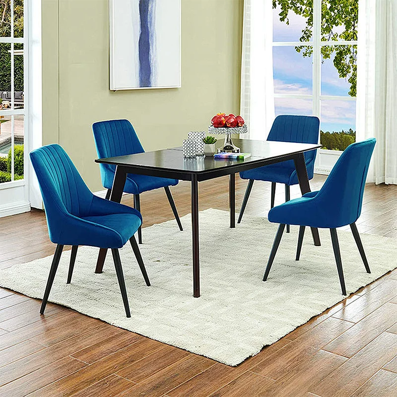Best price dinning room velvet  luxury fabric dining chair