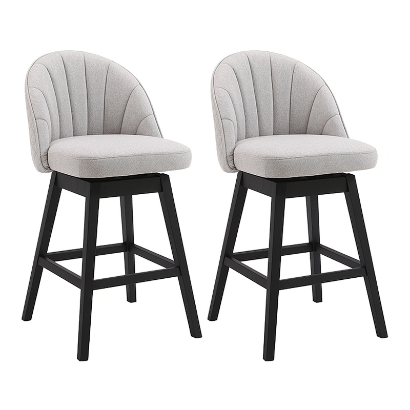 Wholesale kitchen counter height comfortable swivel fabric bar stool