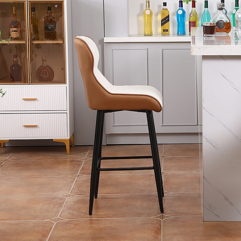 Hot Sale Nordic Modern Leather High Bar Furniture modern bar stool chair