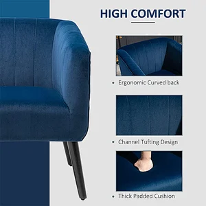 Luxury nordic design dinning furniture fabric velvet dining chair