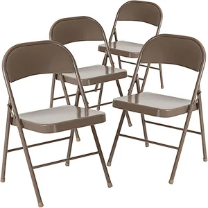 Cheap Metal Leather Seat Outdoor portable Folding Chair