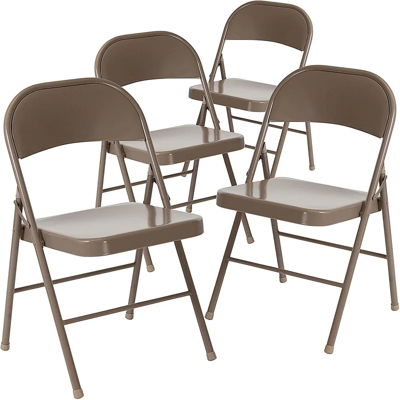 Cheap Metal Leather Seat Outdoor portable Folding Chair