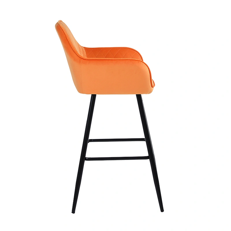 Modern velvet Bar Stool chair Furniture for Hotel Restaurant Bar home bar stools modern chair
