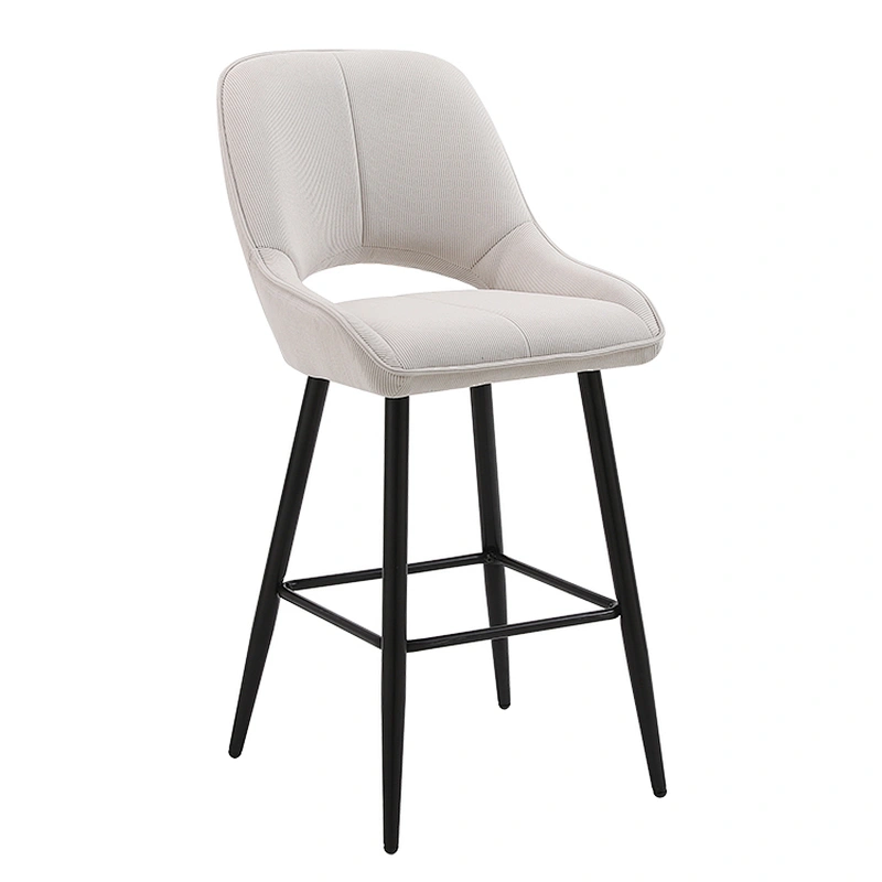 Hot selling modern high table bar chairs for restaurants hotels and bars set with luxurious gold leather bar stool chairs