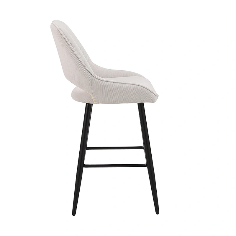 Hot selling modern high table bar chairs for restaurants hotels and bars set with luxurious gold leather bar stool chairs