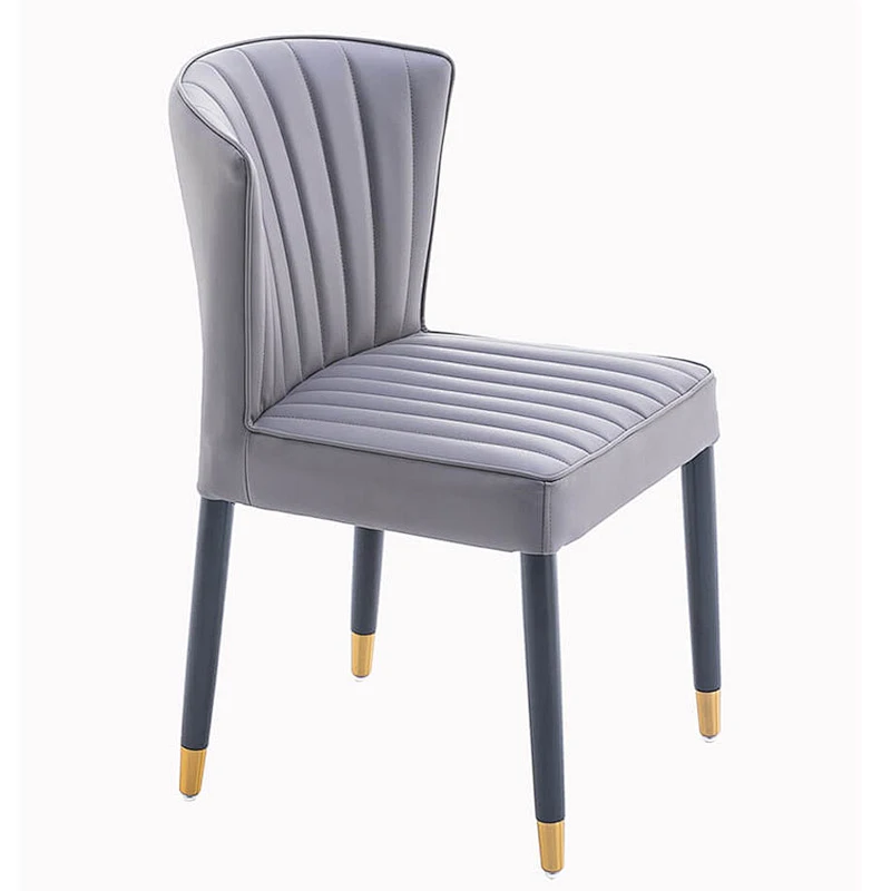 Nordic luxury dining chair home modern minimalist coffee chair spot leather chair
