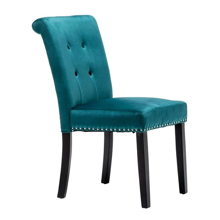 Modern hotel luxury dinning room velvet kitchen tufted dining chair