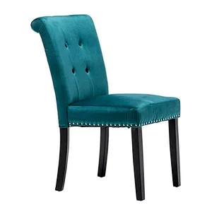 Modern hotel luxury dinning room velvet kitchen tufted dining chair