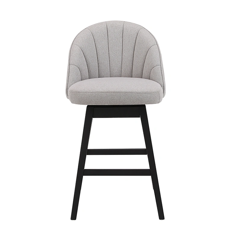Wholesale kitchen counter height comfortable swivel fabric bar stool