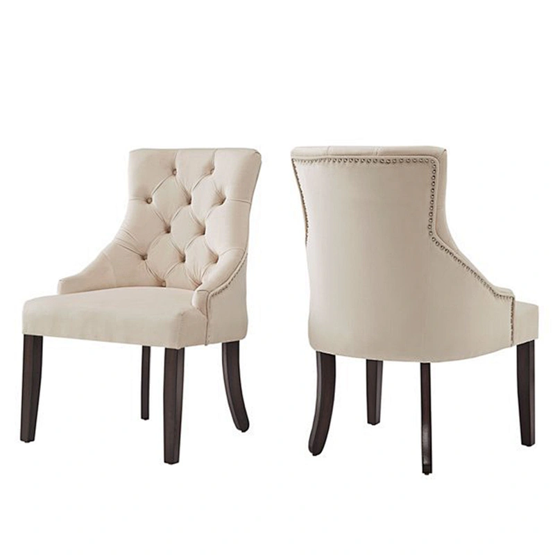 Wholesale Nordic Home Furniture Kitchen Living Room Modern Luxury Accent Fabric Velvet Dining Chair