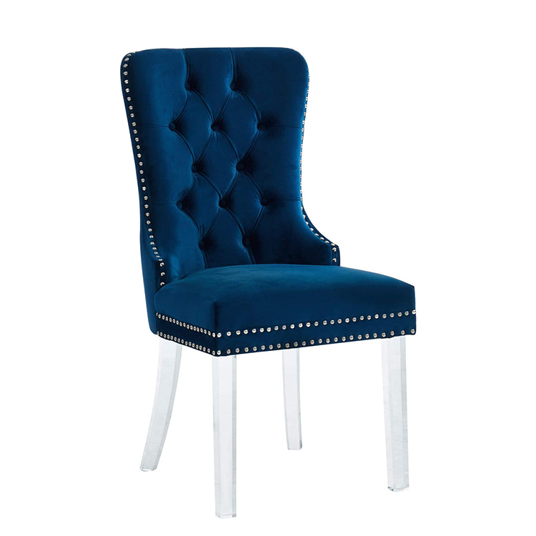 Wholesale Modern Elegant Velvet Upholstery Soft Fabric Dining Room Chair