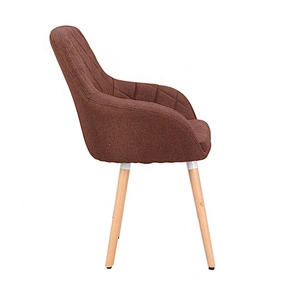 Fabric Upholstered Armchair Leisure Dining Chair for Living Room