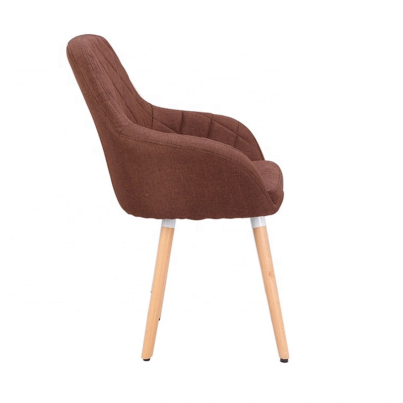 Fabric Upholstered Armchair Leisure Dining Chair for Living Room