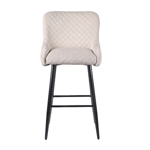 Hot sale metal comfortable bar stool velvet fabric wholesale morden bar chair