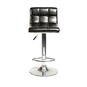 Cheap Luxury High Back cheap commercial leather bar stool chair for sale