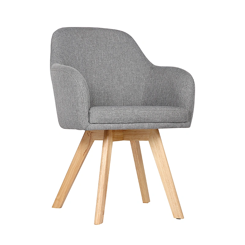 China Supplier Hot Sale Leisure Chair High Back Wooden Armrest Living Dining Chair