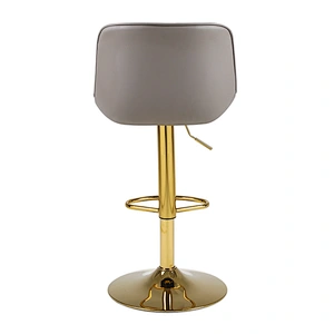 Chic Bar Stool with Sleek Lines and Plush Upholstery
