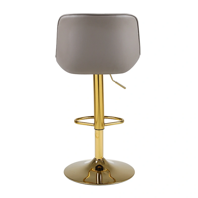 Chic Bar Stool with Sleek Lines and Plush Upholstery