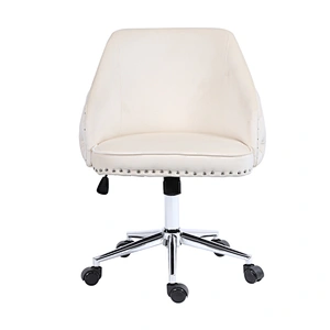 Soft Velvet Leisure Accent Chair Corner Side Chair Confortable Swivel Vanity Chair for Bedroom